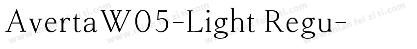 AvertaW05-Light Regu字体转换